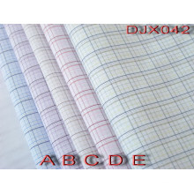 Polyester Cotton Check Yarn Dyed Shirt Fabric Djx042